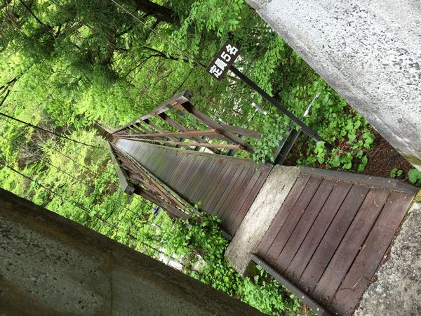 尾白川渓谷の吊り橋